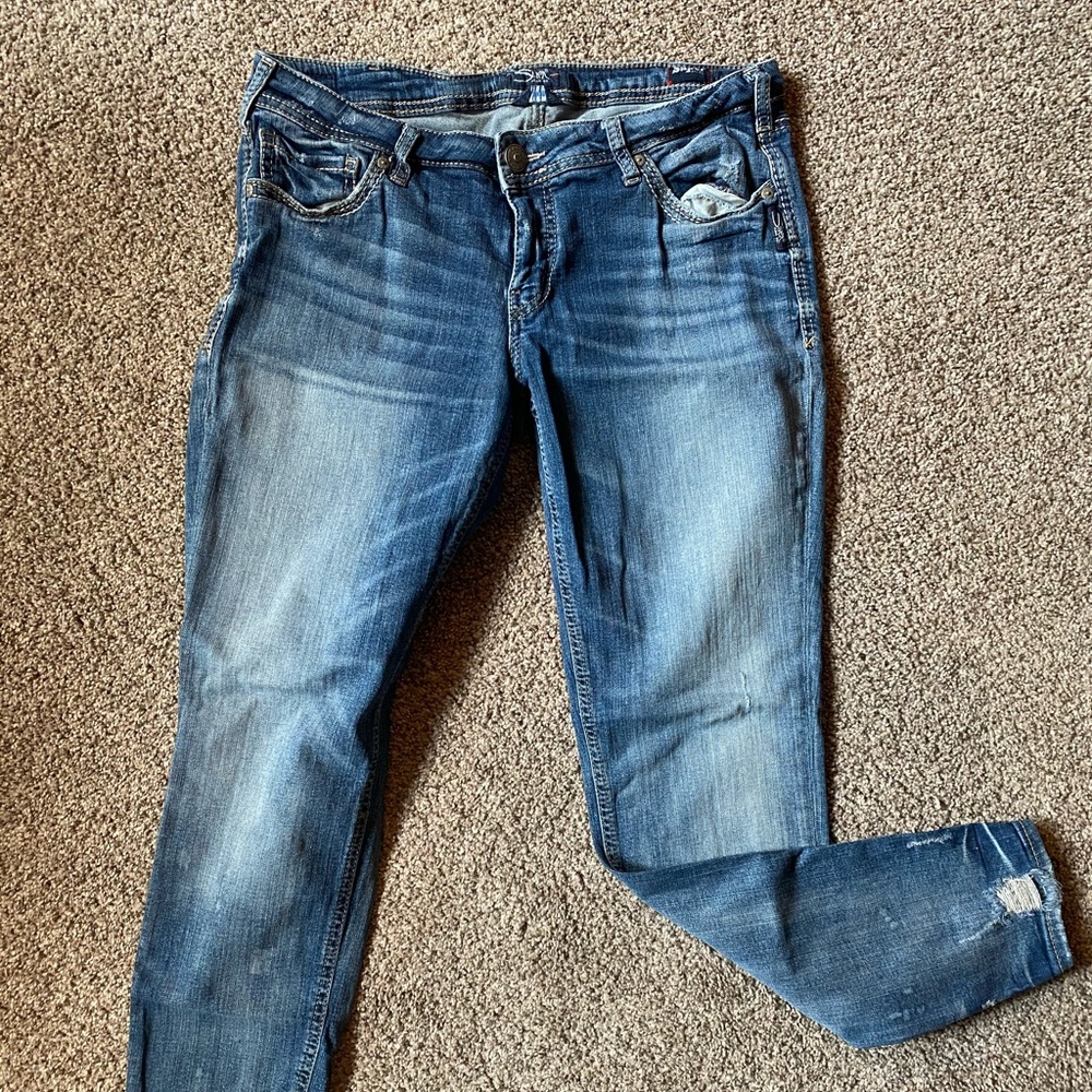 Silver jeans